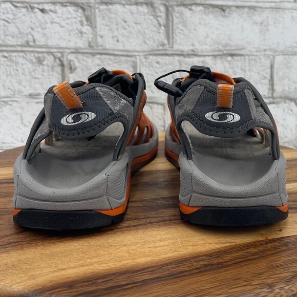 VTG 2004 Salomon Tech Revo Mens 8.5 Orange Hiking Sandals main image 6